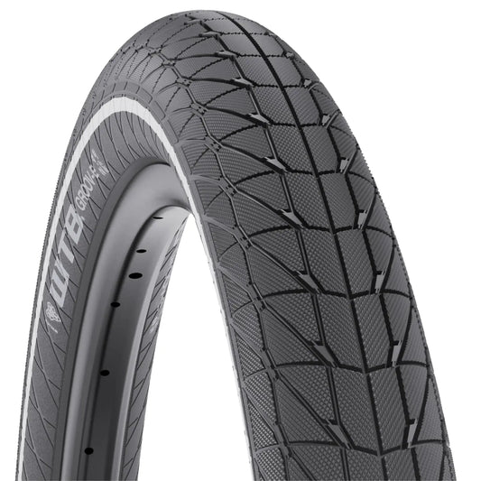 Groov-E 2.4 x 27.5 Comp 60 TPI Fast Rolling Urban Bike Tire with Reflective Strip – Urban Tread Tire for E-Bikes Water Channeling Grooves Extra Protection & Quiet Rolling