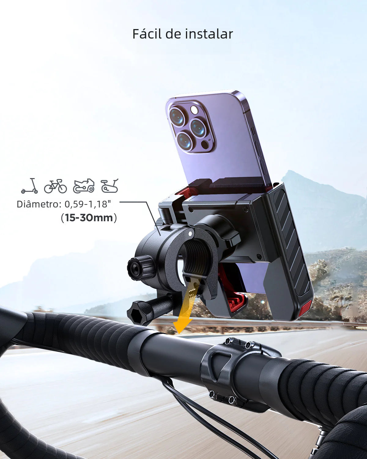 New Metal Bike Mount for E-Bikes and Motorcycles